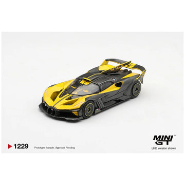MINI GT #1229: Bugatti Bolide Yellow | 1:64 Die-Cast Model