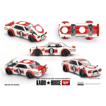 Mini GT Kaido House #211: Nissan Skyline 2000GT-R (KPGC10) Kaido Works V2 – 1:64 Scale Diecast Model
