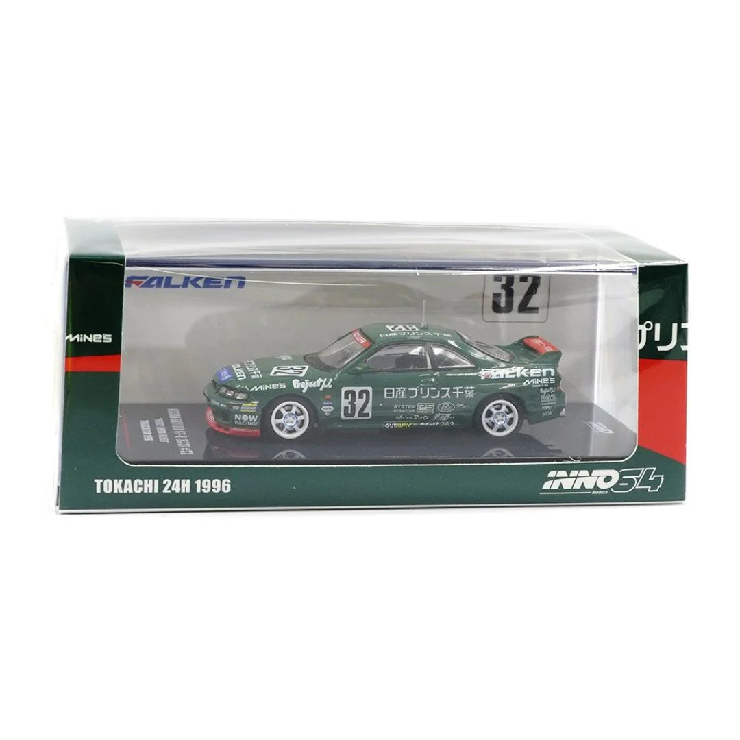 INNO64 Nissan Skyline GT-R R33 #32 Prince Chiba Falken N1 Super Endurance Series Tokachi 24H 1996 (IN64-R33R-N1S96) – 1:64 Scale Diecast Model