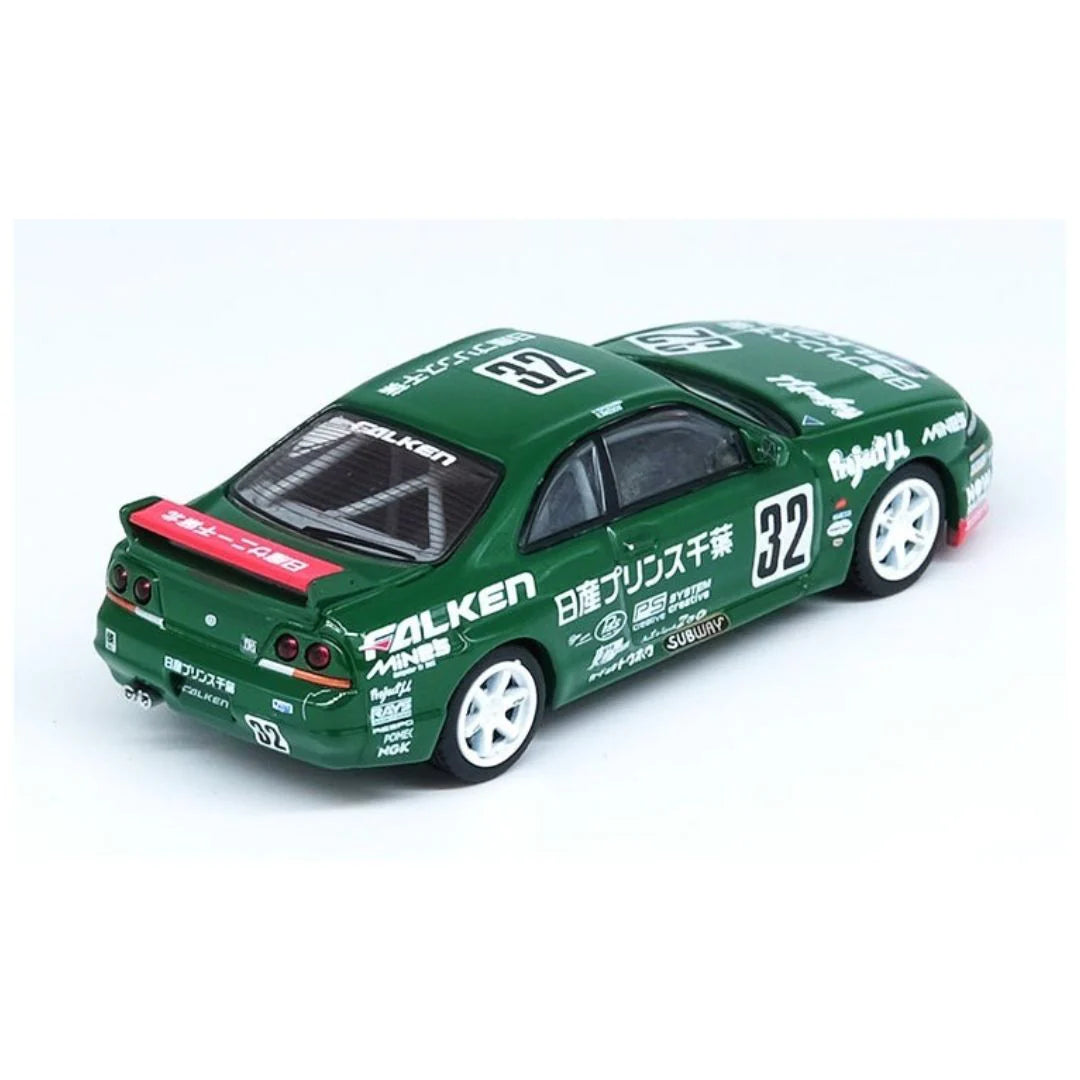 INNO64 Nissan Skyline GT-R R33 #32 Prince Chiba Falken N1 Super Endurance Series Tokachi 24H 1996 (IN64-R33R-N1S96) – 1:64 Scale Diecast Model