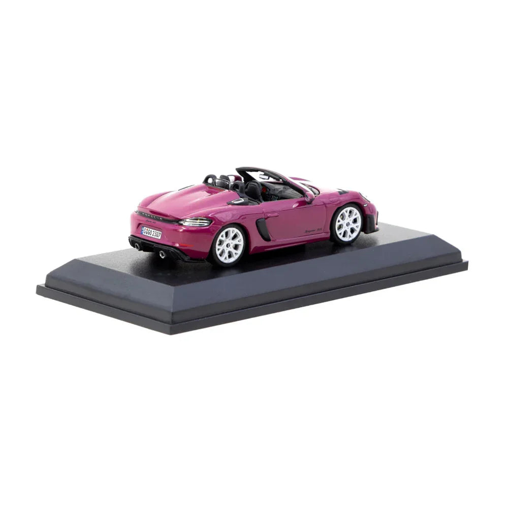 Collab64 Porsche 718 Spyder RS Ruby Star Neo Pink – 1:64 Scale Diecast Model