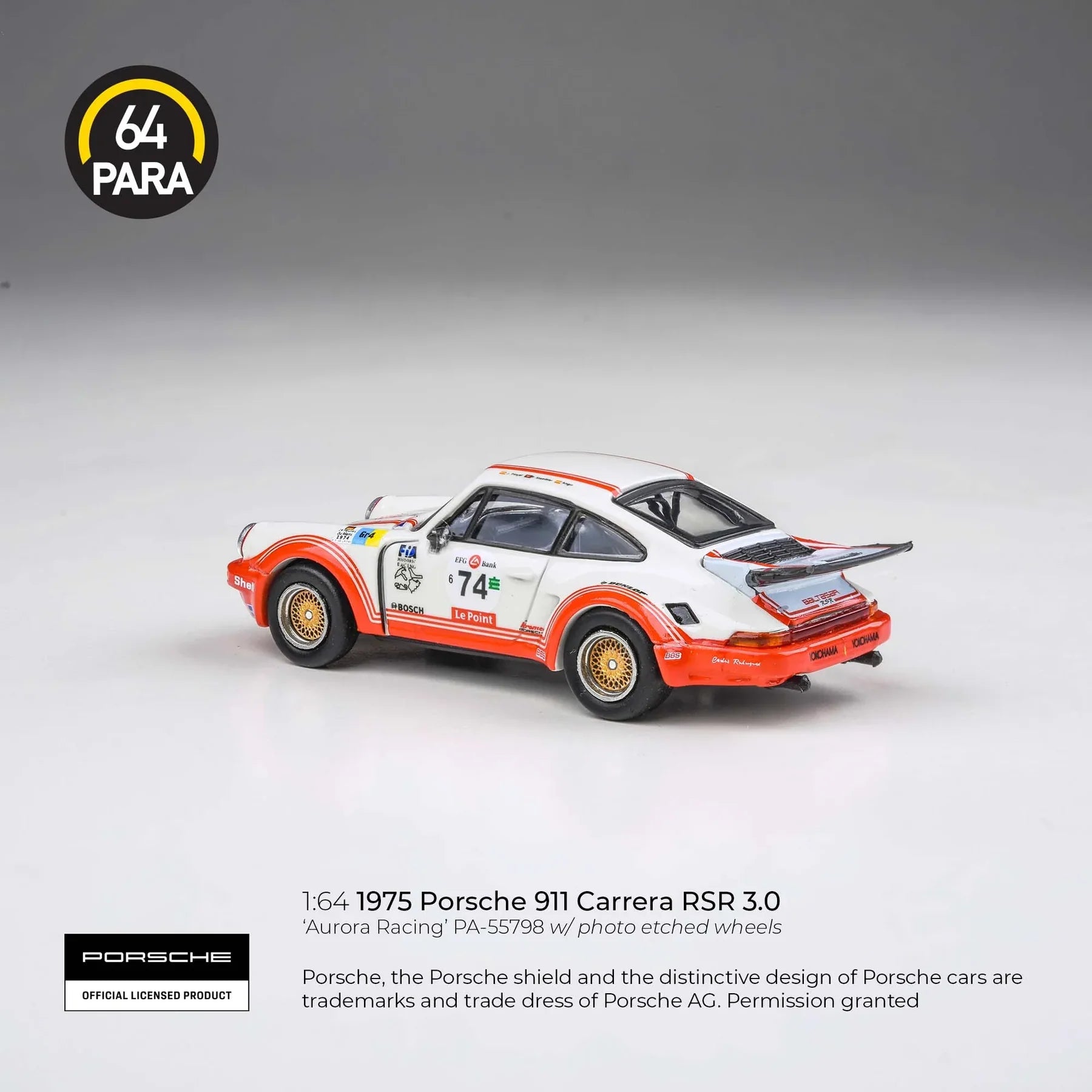 PARA64 Porsche 911 Carrera RSR 3.0 Aurora Racing – 1:64 Scale Diecast Model