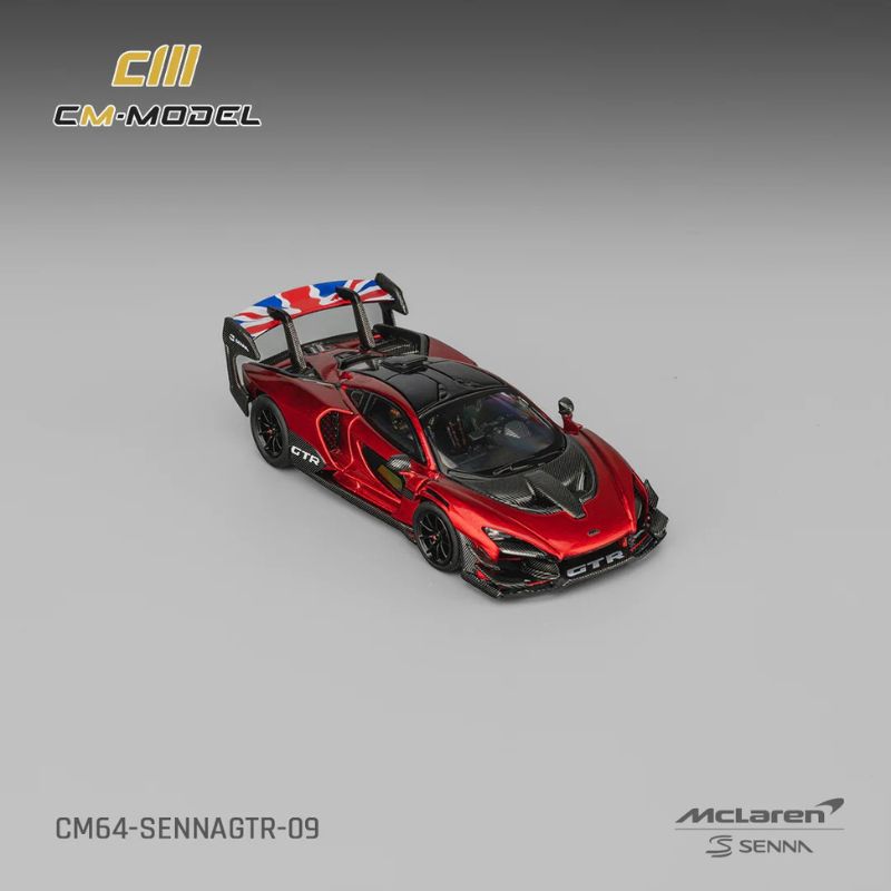 CM Model McLaren Senna GTR Metallic Red – 1:64 Scale Premium Die-Cast Model