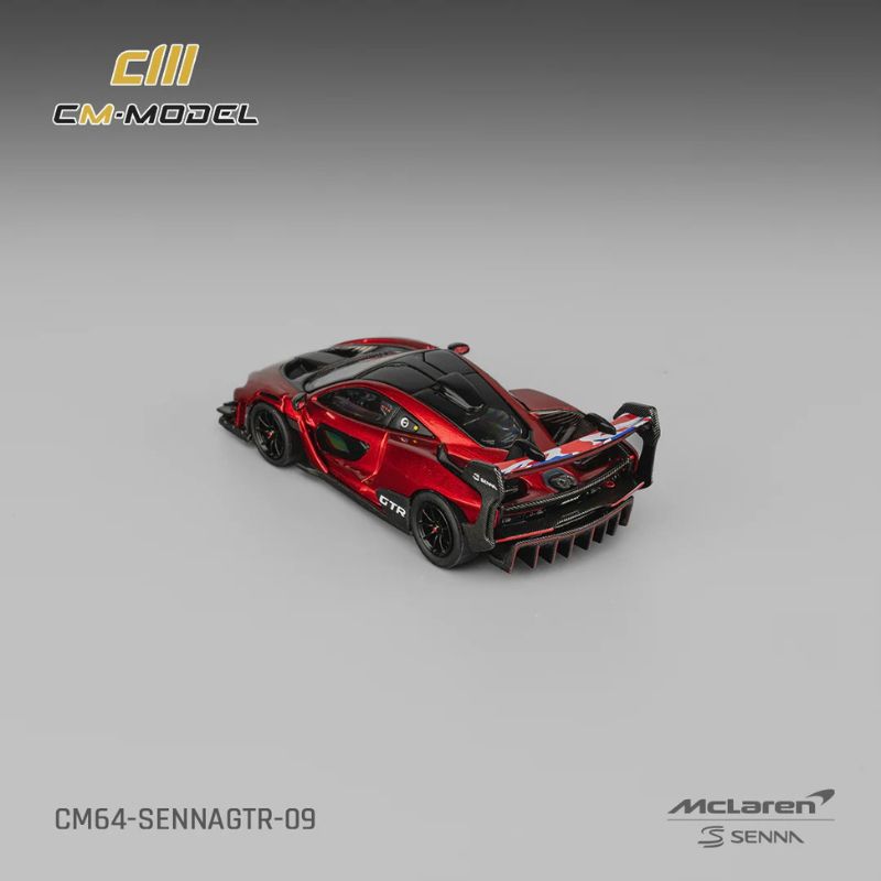 CM Model McLaren Senna GTR Metallic Red – 1:64 Scale Premium Die-Cast Model