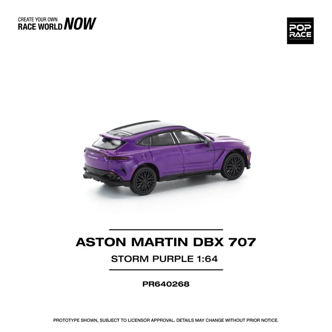 POP RACE Aston Martin DBX 707 Purple PR64-268 – 1:64 Scale Diecast Model