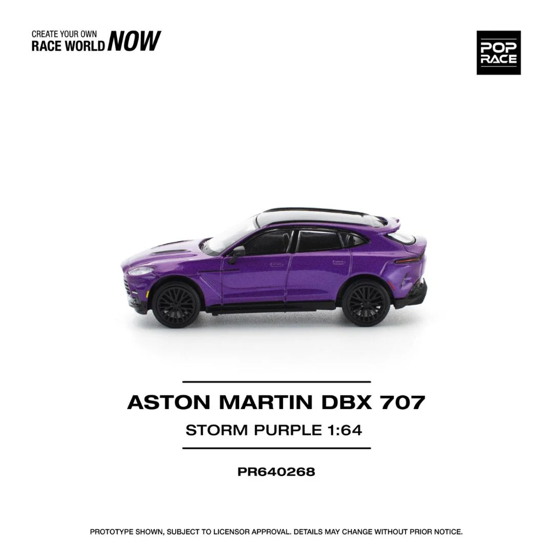 POP RACE Aston Martin DBX 707 Purple PR64-268 – 1:64 Scale Diecast Model