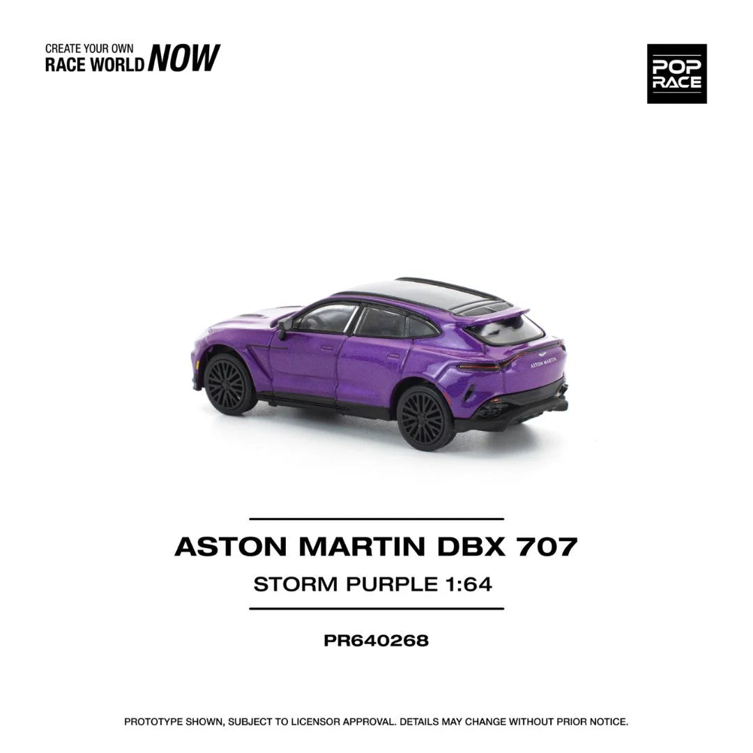 POP RACE Aston Martin DBX 707 Purple PR64-268 – 1:64 Scale Diecast Model
