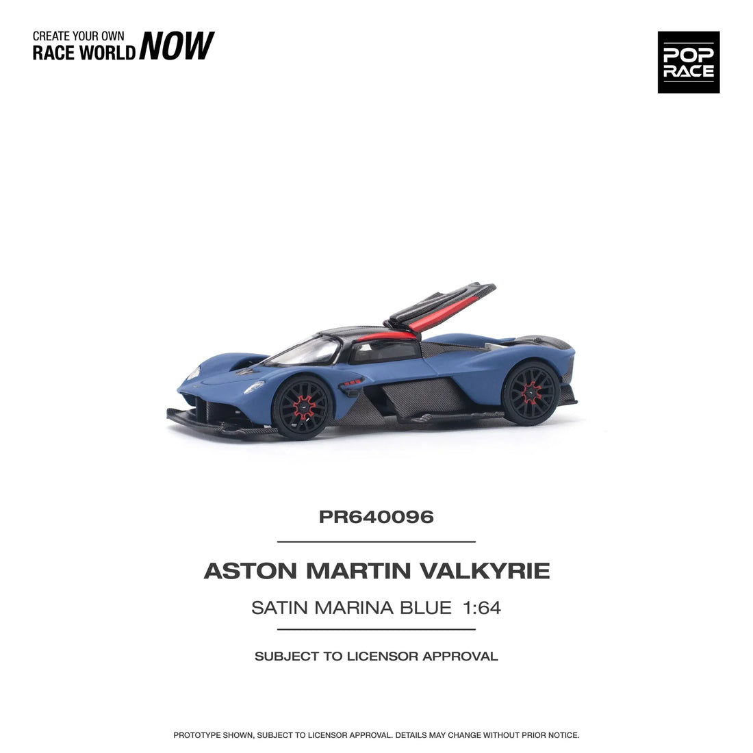 POP RACE Aston Martin Valkyrie S15-02 – 1:64 Scale Diecast Model