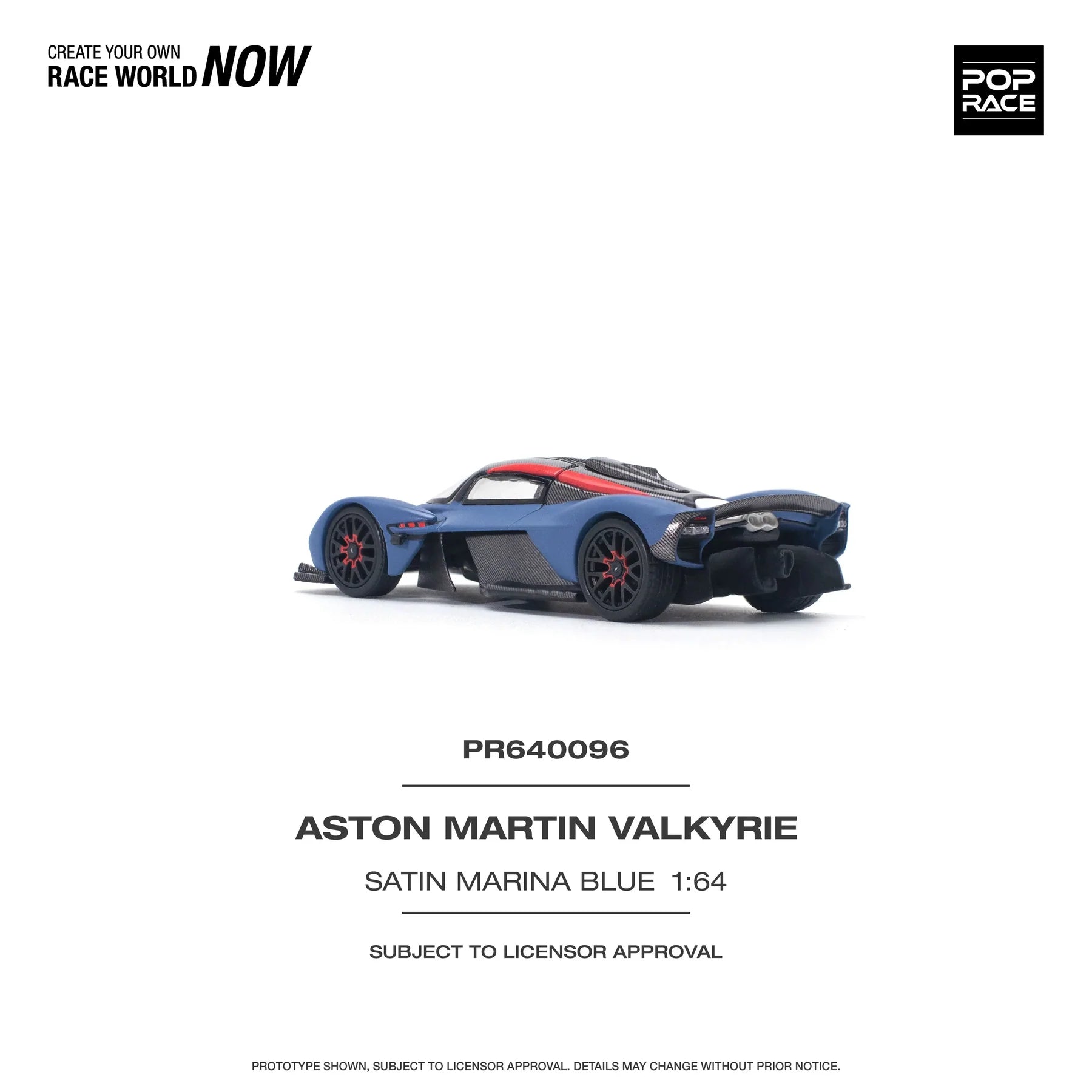 POP RACE Aston Martin Valkyrie S15-02 – 1:64 Scale Diecast Model