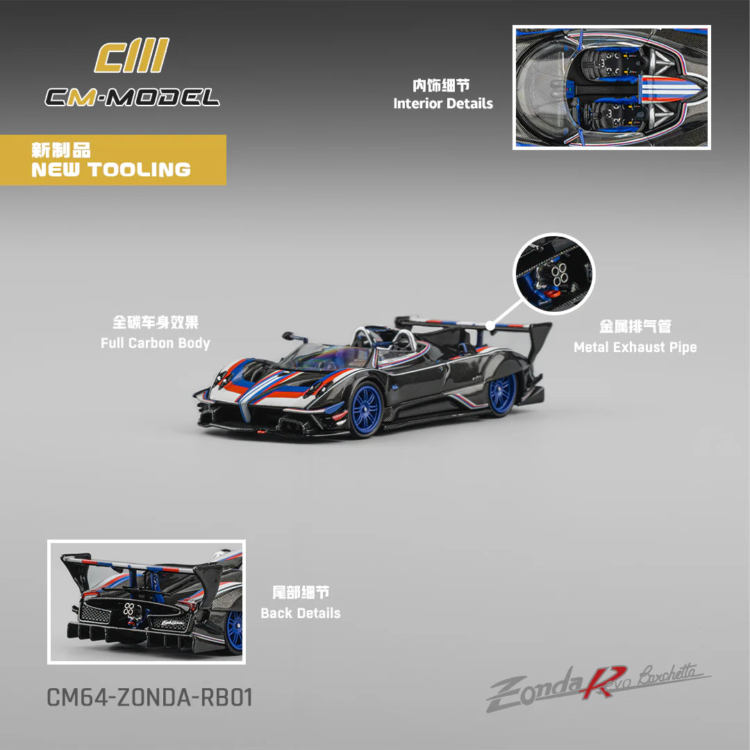 CM Model Pagani Zonda Revo Barchetta (CM64-ZONDA-RB01) – 1:64 Scale Premium Die-Cast Model