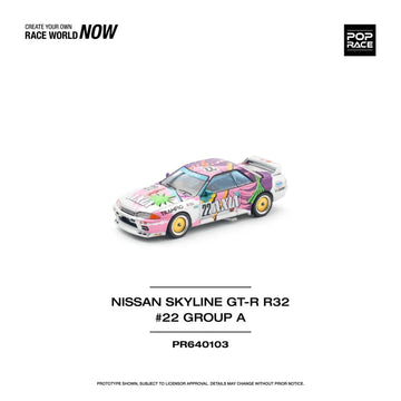 POP RACE Nissan Skyline GT-R R32 Group A PR64-103 – 1:64 Scale Diecast Model