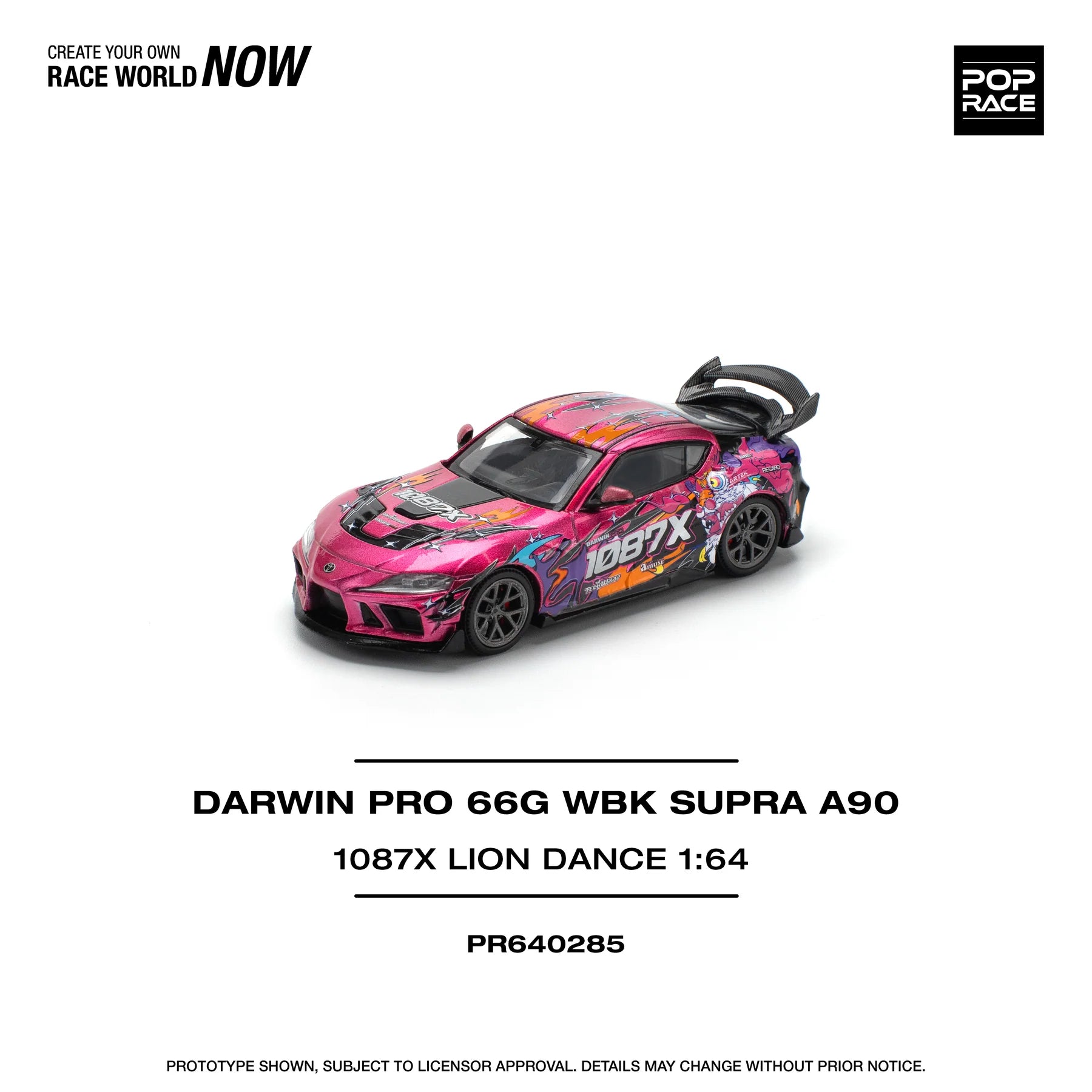 POP RACE PR64-285 DarwinPro 66G WBK Supra – 1:64 Scale Diecast Model