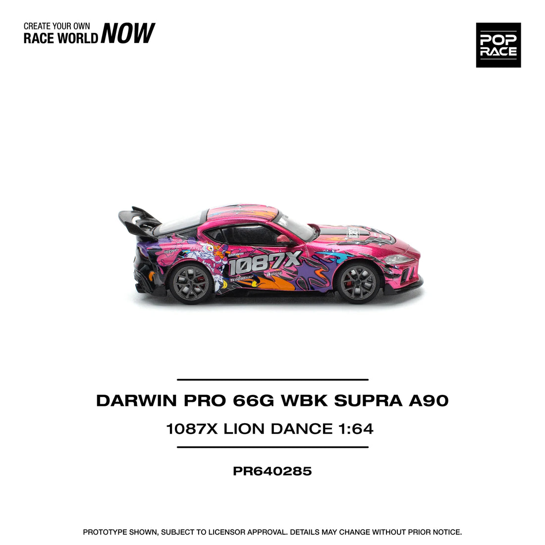 POP RACE PR64-285 DarwinPro 66G WBK Supra – 1:64 Scale Diecast Model