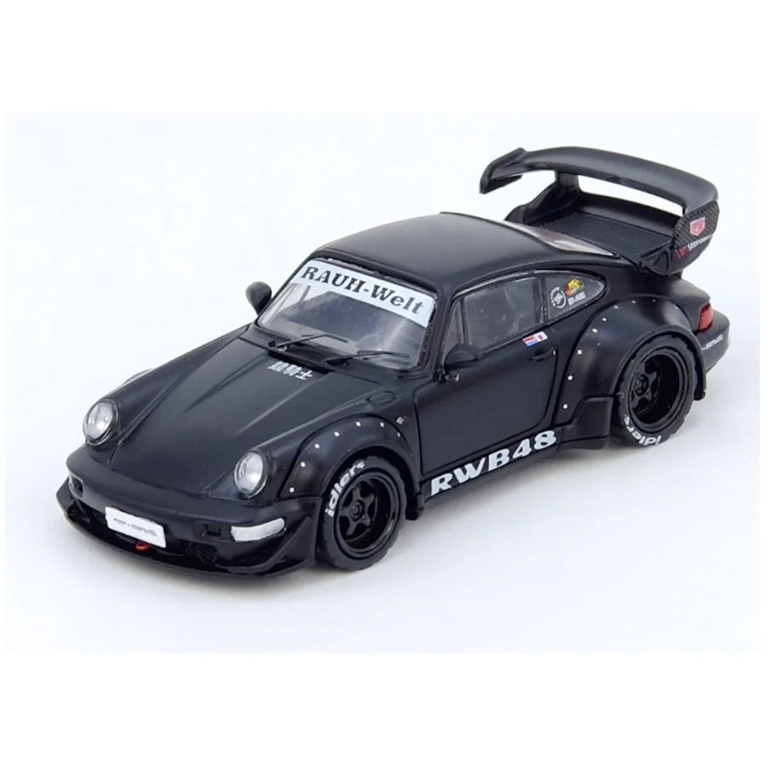 INNO64 Porsche RWB 964 Matte Black – 1:64 Scale Diecast Model