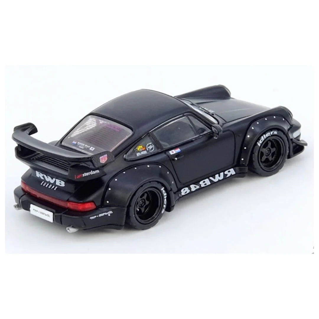 INNO64 Porsche RWB 964 Matte Black – 1:64 Scale Diecast Model