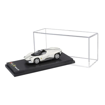 Bburago MerceBburago Ferrari Daytona SP3 White (Acrylic Display Case) – 1:64 Scale Diecast Model