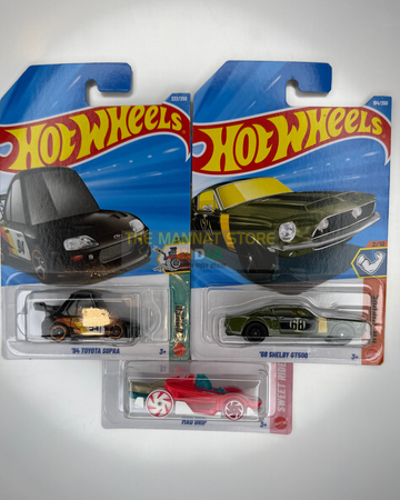 Hot Wheels 2026 Indian Case Set – '94 Toyota Supra, '68 Shelby GT500 + 1 Fantasy Casting | 1:64 Scale Die-Cast Models