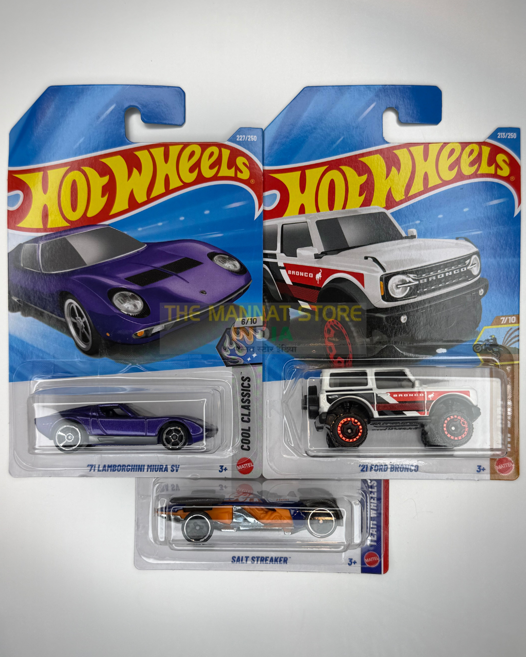 Hot Wheels 2026 M Case Set – Lamborghini Miura SV, '21 Ford Bronco + 1 Fantasy Casting