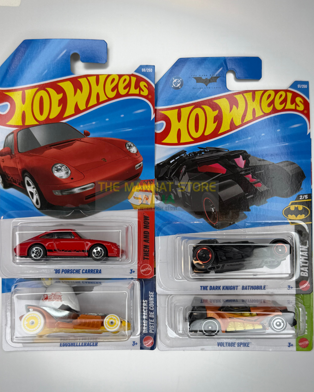 Hot Wheels 2026 M Case Set – '96 Porsche Carrera, The Dark Knight Batmobile + 2 Fantasy Castings