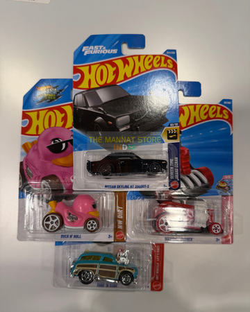 Hot Wheels 2026 P Case Set – Nissan Skyline HT 2000GT-X Treasure Hunt + 3 Fantasy Castings | 1:64 Scale Die-Cast Set