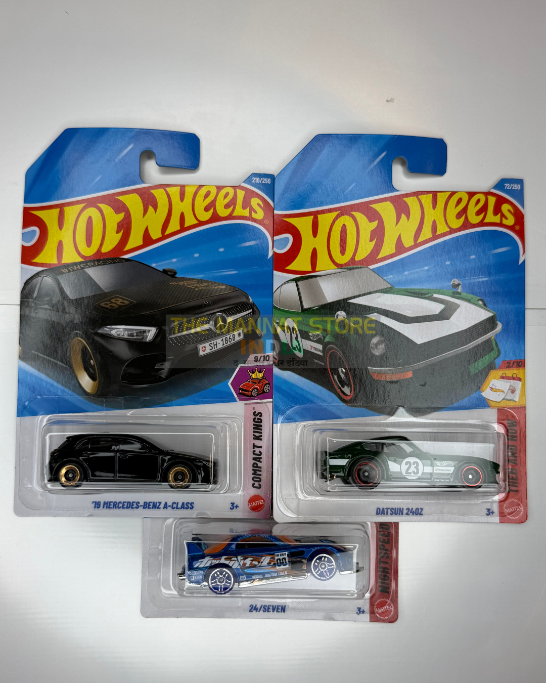 Hot Wheels 2026 N Case Set – '19 Mercedes-Benz A-Class, Datsun 240Z + 1 Fantasy Casting | 1:64 Scale Die-Cast Models