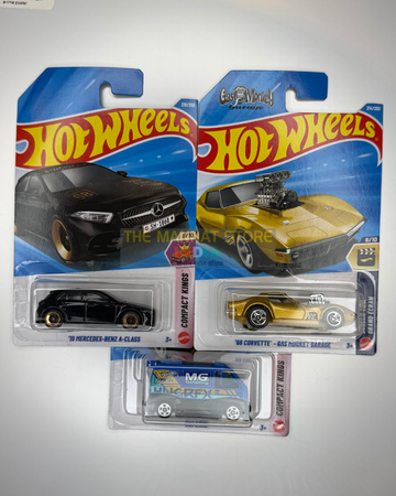 Hot Wheels 2026 M Case Set – '19 Mercedes-Benz A-Class, '68 Corvette – Gas Monkey Garage + 1 Fantasy Casting