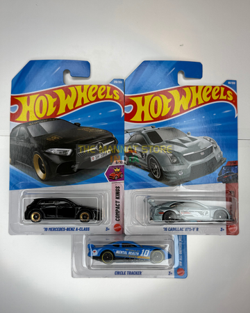 Hot Wheels 2026 N Case Set – '19 Mercedes-Benz A-Class, '16 Cadillac ATS-V.R + 1 Fantasy Casting | 1:64 Scale Die-Cast Models