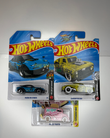 Hot Wheels 2026 K Case Set of 3 – Mazda MX-5 Miata + 2 Fantasy Cars