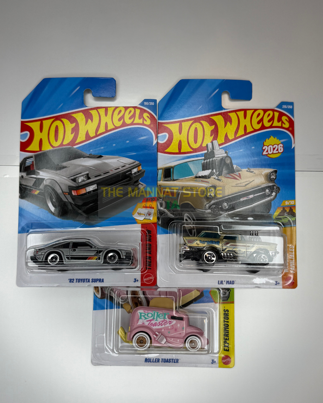 Hot Wheels 2026 K Case Set of 3 – '82 Toyota Supra + 2 Fantasy Cars