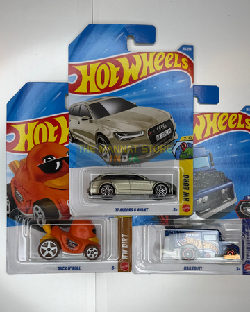 Hot Wheels 2Hot Wheels 2026 J Case Set of 3 – '17 Audi RS 6 Avant + 2 Fantasy Cars
