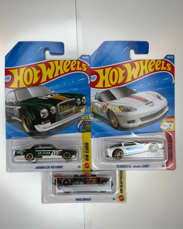 Hot Wheels 2026 J Case Set of 3 – Jaguar XJ-C V12 Coupé, '71 Corvette Grand Sport + 1 Fantasy Car