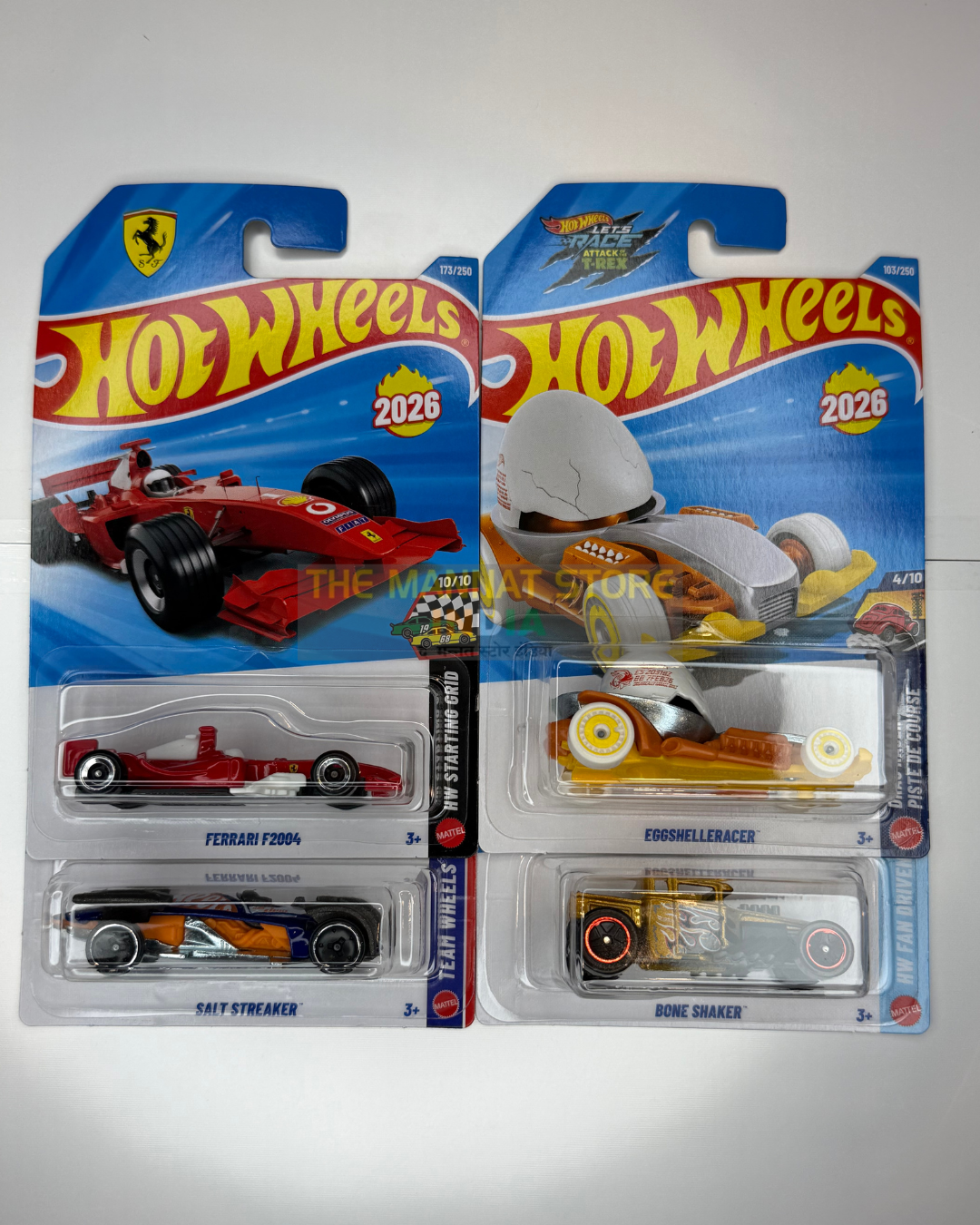 Hot Wheels 2026 N Case Set – Ferrari F2004 + 3 Fantasy Castings | 1:64 Scale Die-Cast Models