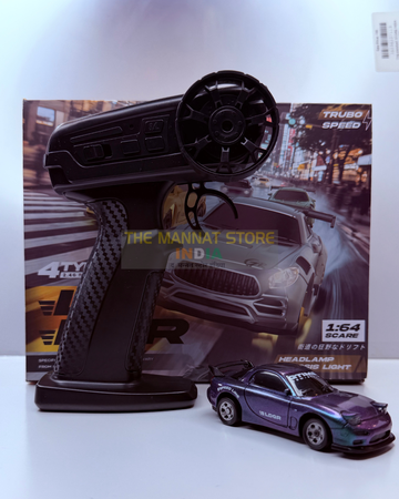 1:64 Scale RC Drift Car with LED Lights & Type-C Charging – 2.4GHz Remote Control Car