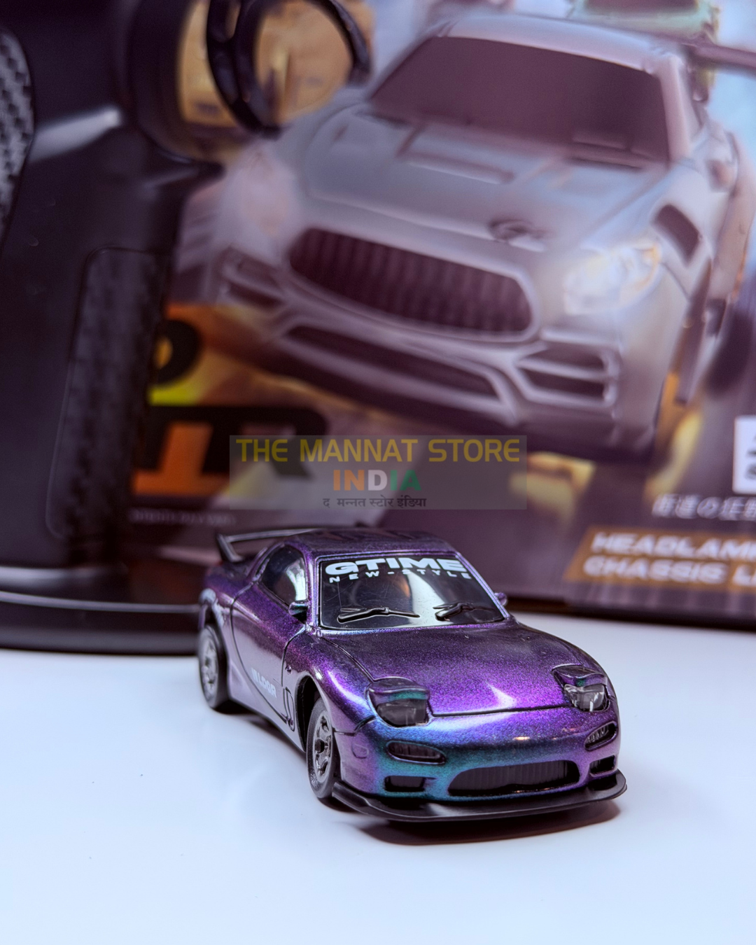 1:64 Scale RC Drift Car with LED Lights & Type-C Charging – 2.4GHz Remote Control Car