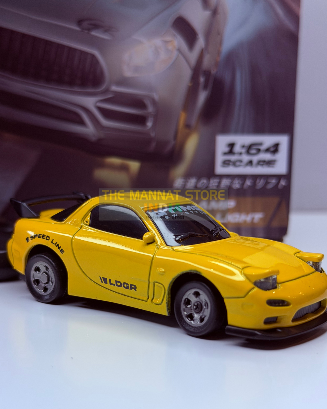 1:64 Scale RC Drift Car with LED Lights & Type-C Charging – 2.4GHz Remote Control Car
