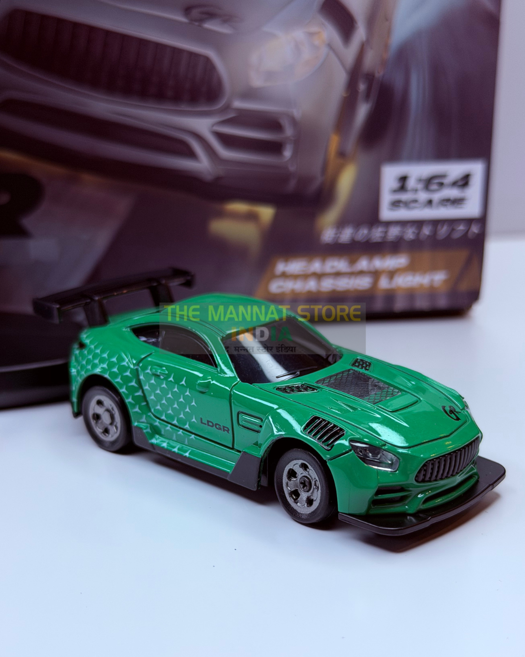 1:64 Scale RC Drift Car with LED Lights & Type-C Charging – 2.4GHz Remote Control Car