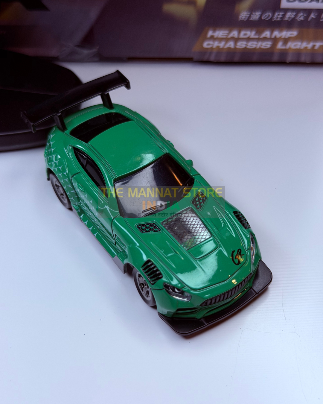 1:64 Scale RC Drift Car with LED Lights & Type-C Charging – 2.4GHz Remote Control Car