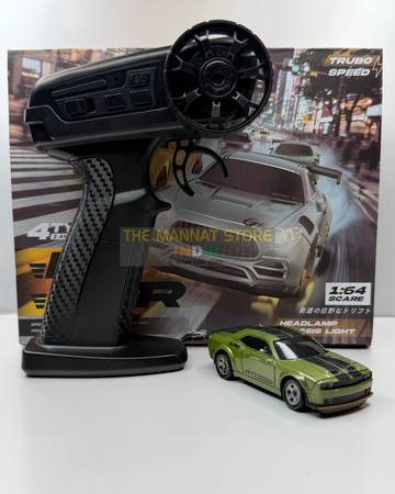 1:64 Scale RC Drift Car with LED Lights & Type-C Charging – 2.4GHz Remote Control Car