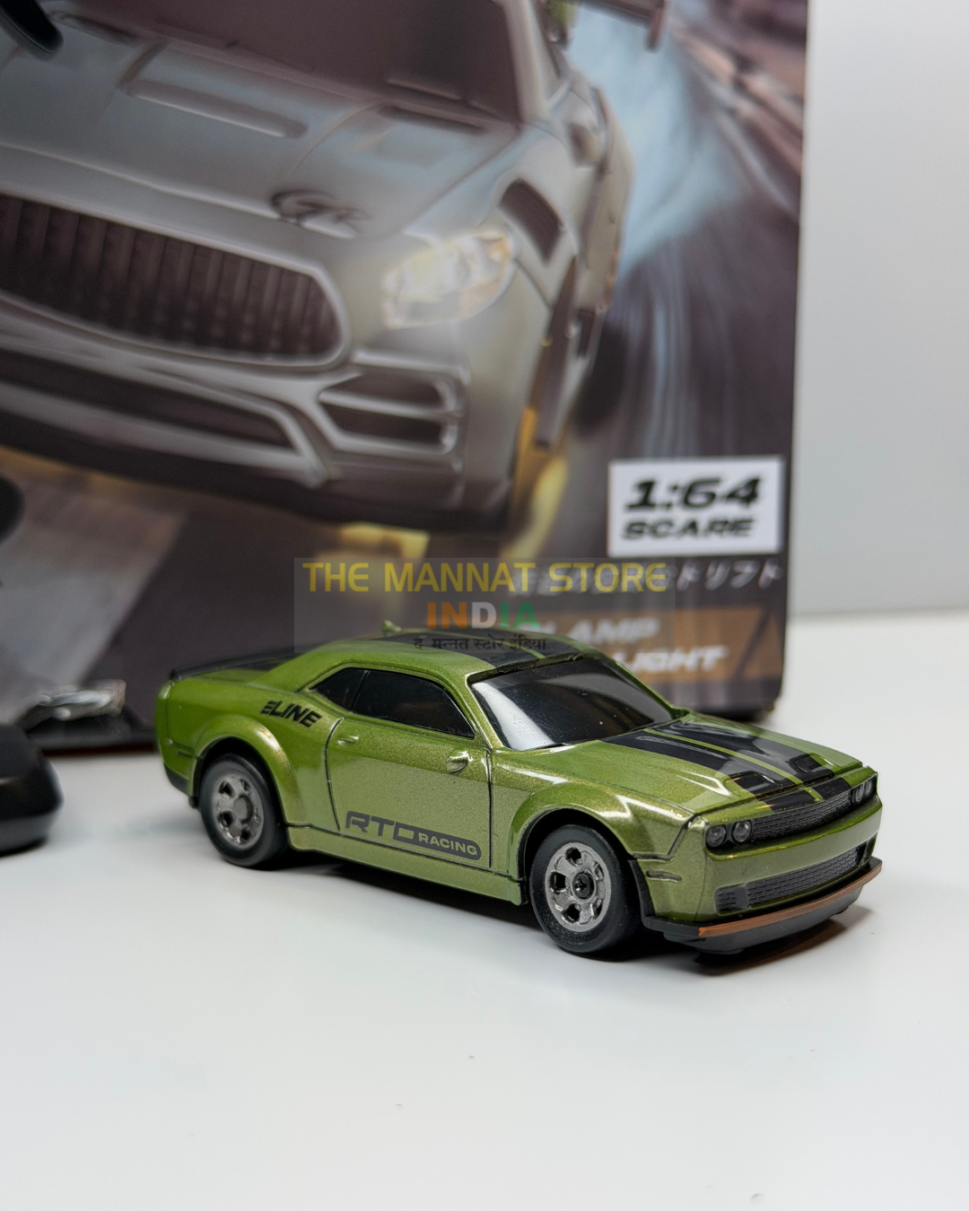 1:64 Scale RC Drift Car with LED Lights & Type-C Charging – 2.4GHz Remote Control Car