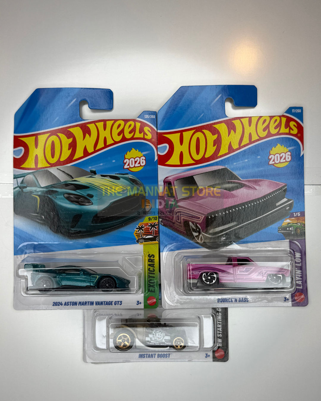 Hot Wheels Imported 2024 Aston Martin Vantage GT3 Set of 3 – 1:64 Scale Die-Cast Cars