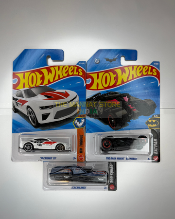Hot Wheels 2026 L Case '18 Camaro SS & The Dark Knight Batmobile Set of 3 – Imported 1:64 Scale Die-Cast Cars