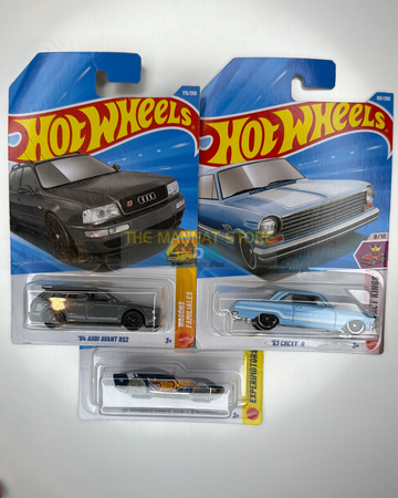 Hot Wheels 2026 Indian Case Set – '94 Audi Avant RS2, '63 Chevy II + 1 Fantasy Casting | 1:64 Scale Die-Cast Models