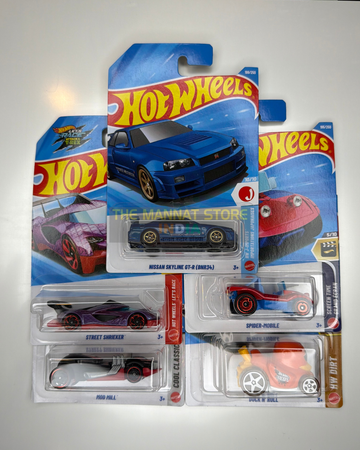 Hot Wheels 2026 Indian Case Set – Nissan Skyline GT-R (BNR34) + 4 Fantasy Castings | 1:64 Scale Die-Cast Models