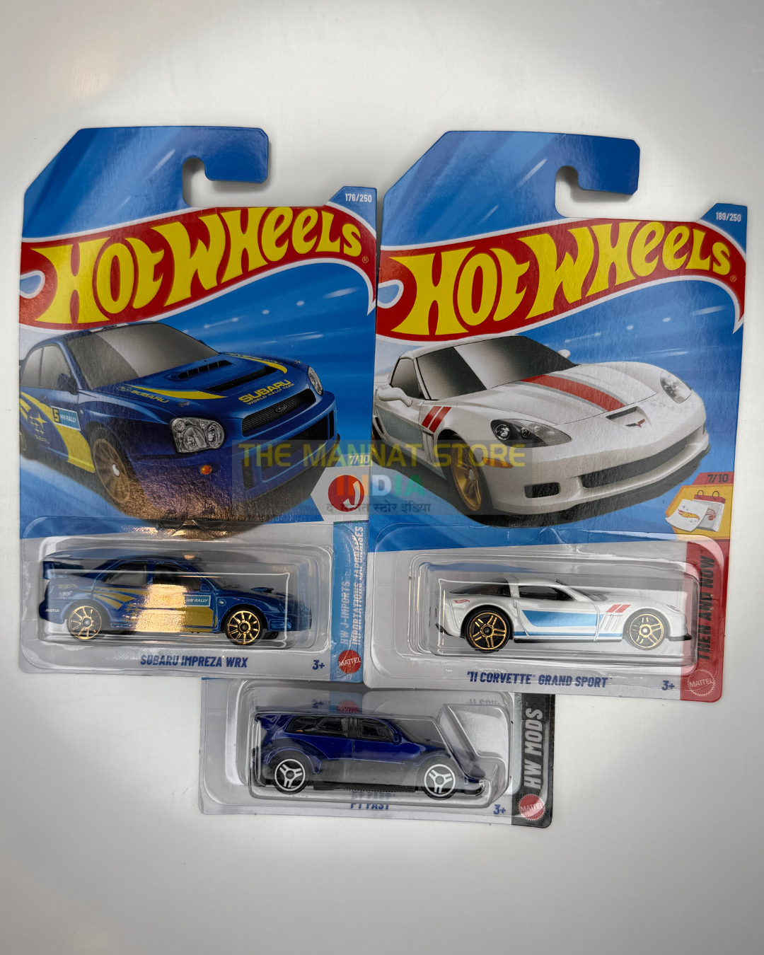 Hot Wheels 2026 Indian Case Set – Subaru Impreza WRX, Corvette Grand Sport + 1 Fantasy Casting | 1:64 Scale Die-Cast Models
