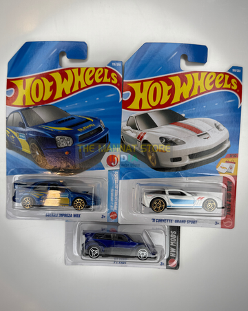Hot Wheels 2026 Indian Case Set – Subaru Impreza WRX, Corvette Grand Sport + 1 Fantasy Casting | 1:64 Scale Die-Cast Models