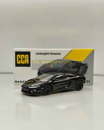 Lamborghini Temerario Black – 1:64 Scale Diecast Model