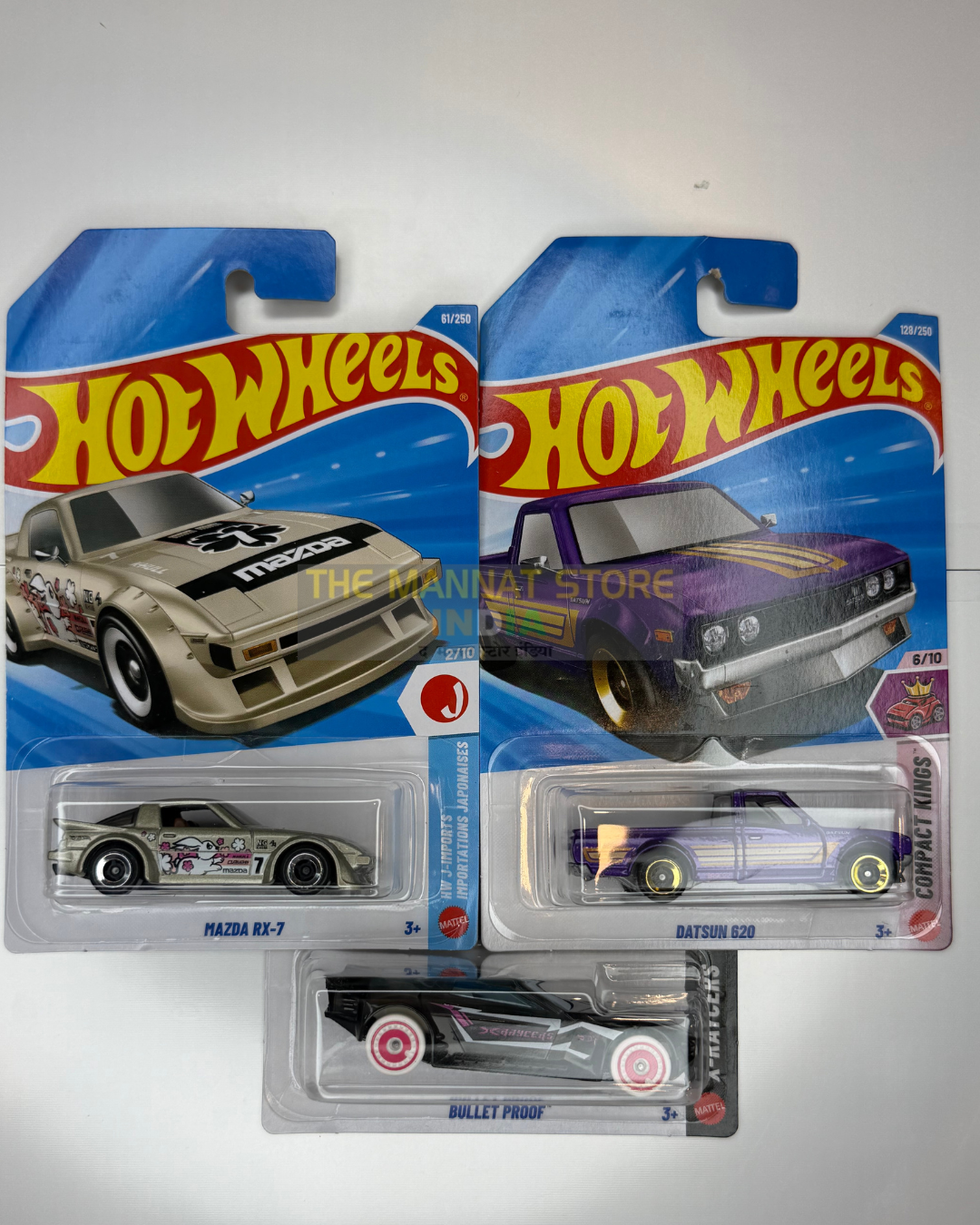 Hot Wheels 2026 N Case Set – Mazda RX-7, Datsun 620 + 1 Fantasy Casting | 1:64 Scale Die-Cast Models