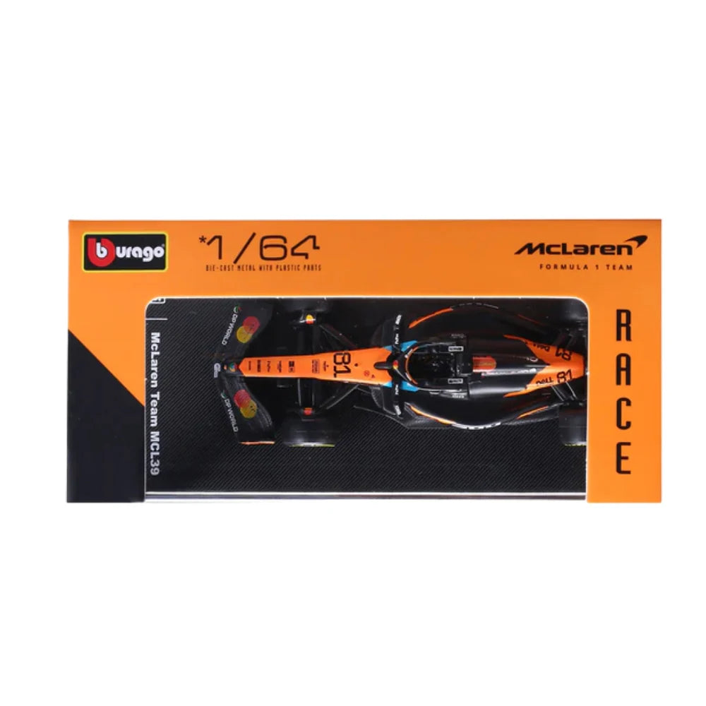 OFFICIAL BBURAGO 2025 MCLAREN MCL39 AUSTRALIA GP 81 OSCAR PIASTRI - SCALE 1 : 64 DIECAST SCALE MODEL