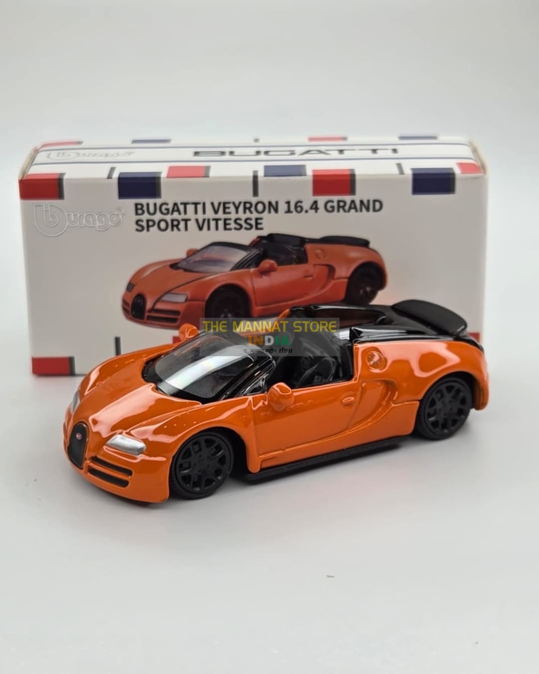 Bburago Bugatti Veyron 16.4 Grand Sport Vitesse – 1:64 Scale Die-Cast Model