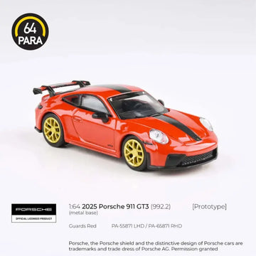 PARA64 1:64 2025 Porsche 911 GT3 (992.2) Guards Red